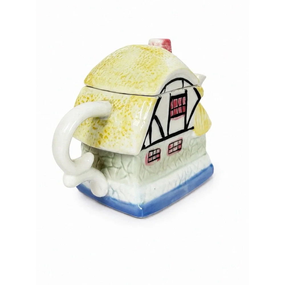 Houston Harvest Cottage House Teapot Ceramic Vintage Cottagecore English Country